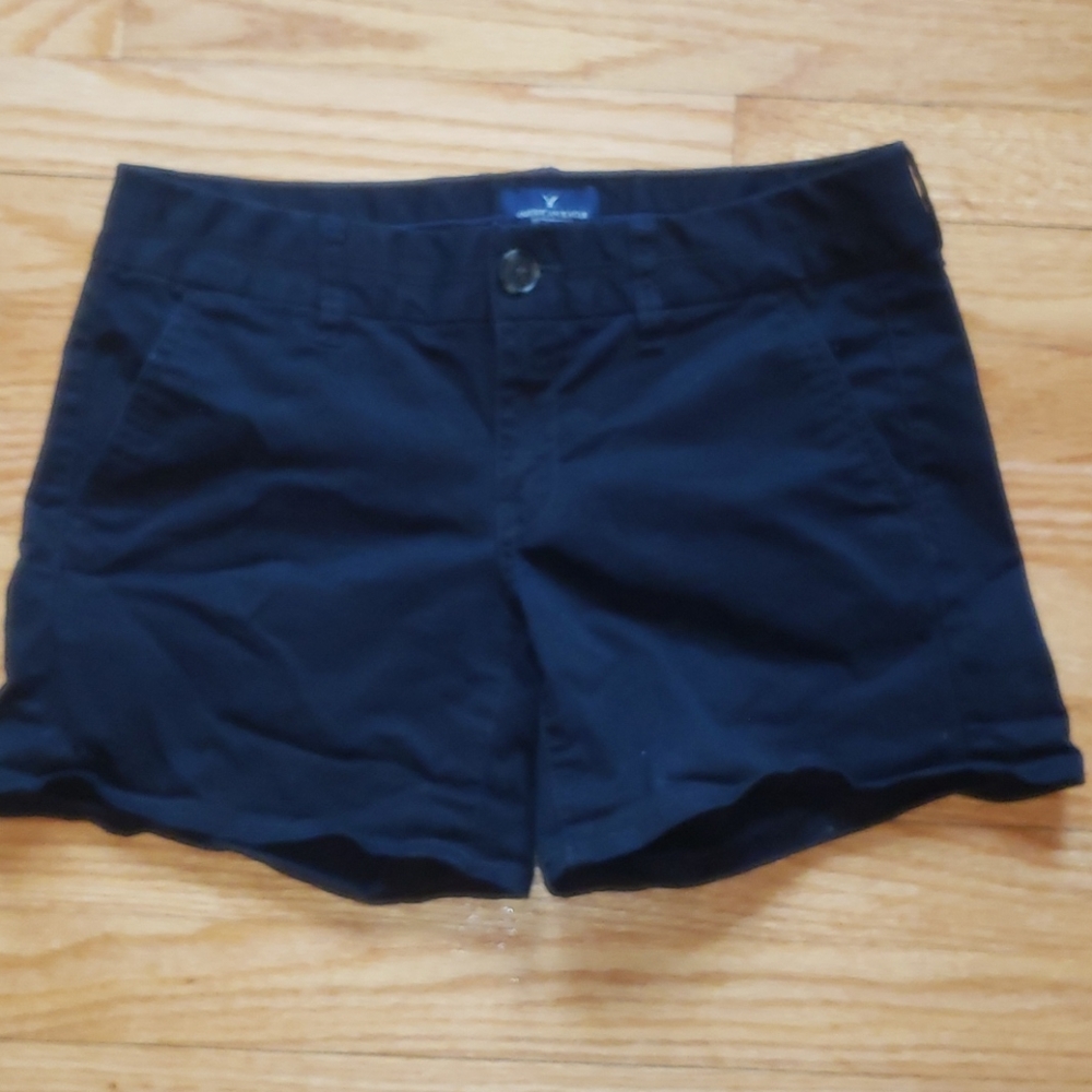 American Eagle Outfitters stretch black shorts 4